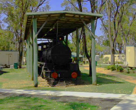 C17 steam train for tourists to see